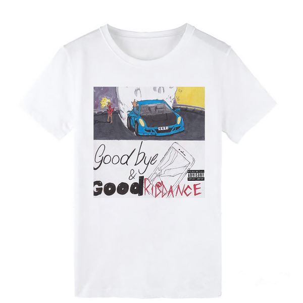 

women's t-shirt 2021 fashion women tshirt hip hop singer juice wrld rip print harajuku round collar rapper t shirt young girl tee, White