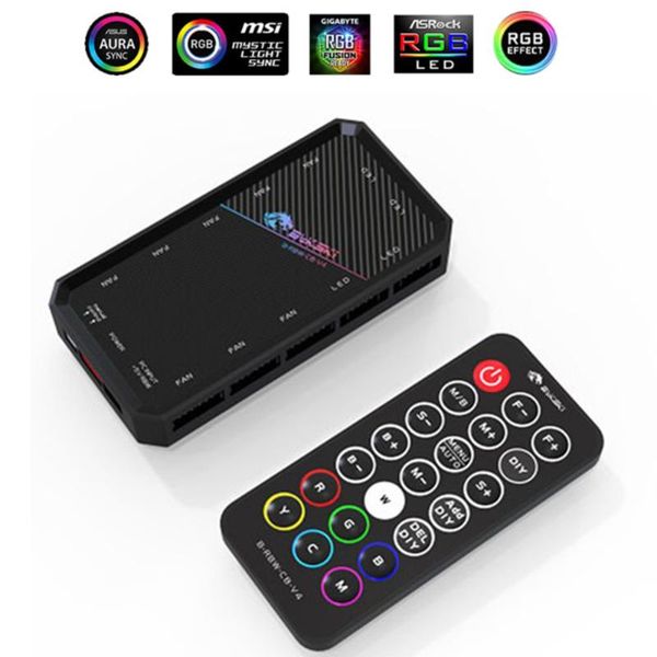 

fans & coolings bykski b-rbw-c8-v3 rgb led controller motherboard cpu fan cooler control