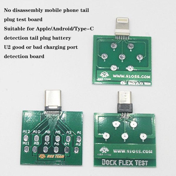 

professional hand tool sets oss team micro usb dock flex test board for 6 7 8 and android phone u2 battery power charging easy testin
