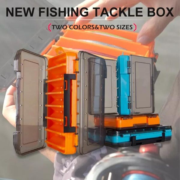 

fishing accessories box double sided tackle case with 12 14 compartments for lure hook storage