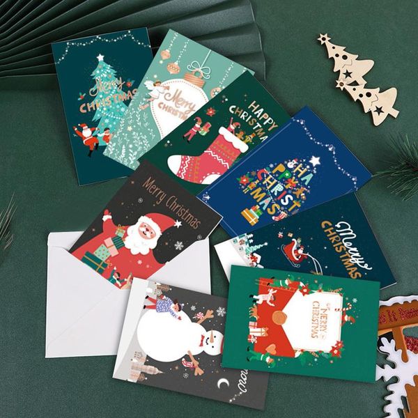 

greeting cards 1pc christmas card set santa claus cute animal diamond painting holiday thank you