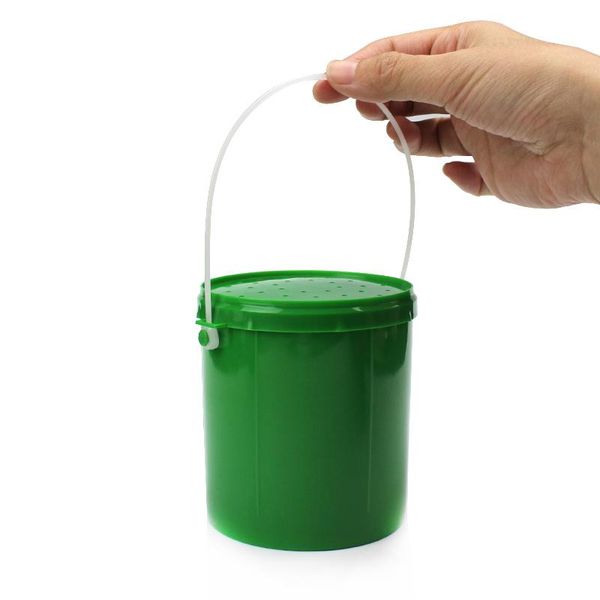 

fishing accessories tackle 1pc bucket breathable bait container live boxes earthworm maggot worm lure box storage peche