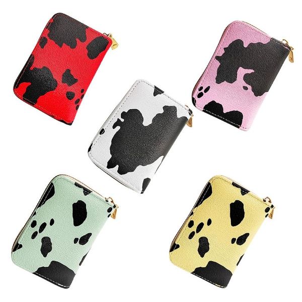 

card holders pu leather multi-pocket holder wallet women men casual business id pocket protector case purse, Brown;gray