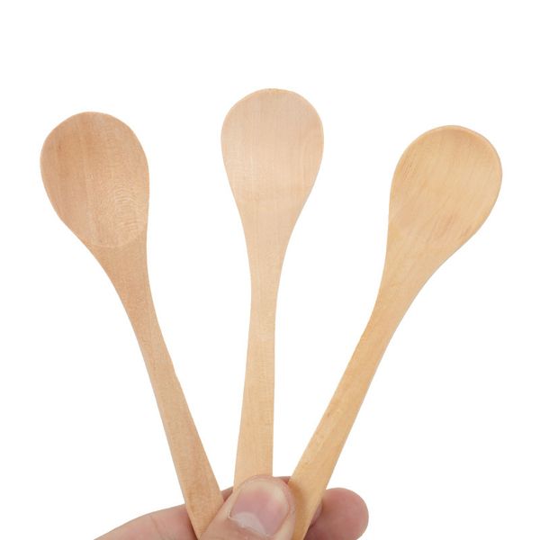 Cucchiaio da famiglia in legno Family Bambini e adulti Creativo manico lungo condimento Spoons Set Piccoli tavoli da cucina