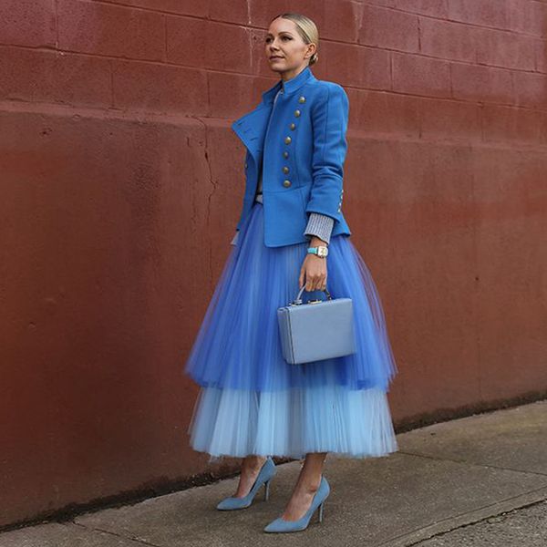 

two colors sky blue 2 layers bridal women petticoat tulle skirts long jupe femme ankle length tiered tulle skirts women formal birthday fema, White