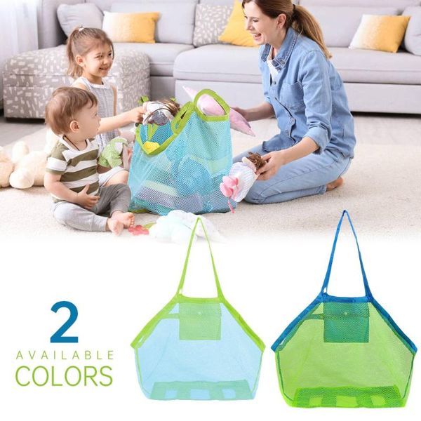 

storage bags beach mesh bag kids toys children sand away protable sundries clothes organizers cosmetic makeup dredging tool