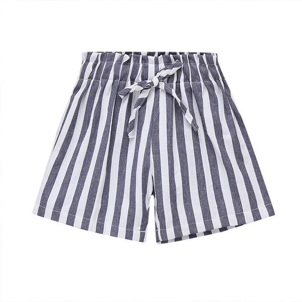 

shorts fashion girls clothing summer children kids striped toddler, Black