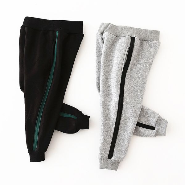 

autumn and winter children clothes baby boys velvet pants kids thicken casual outwear sports elastic waist warm trousers 2-6y, Blue