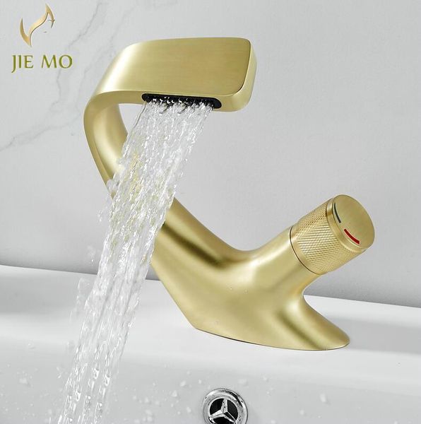 

tall deck mounted basin sink faucet brass golden blue and white bathroom mixer tap torneira banheiro 5464h faucets
