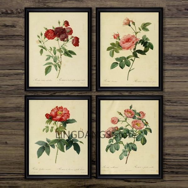 

diamond painting rose flower antique plants illustrations mosaic vintage botanical embroidery cross stitch kit art decor