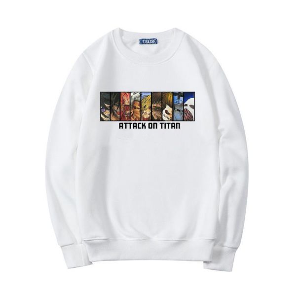 

arrival japanese manga autumn winter hoodies attack on titan printed men pullover cartoon harajuku sweatshirt male men's & sweatshirts, Black