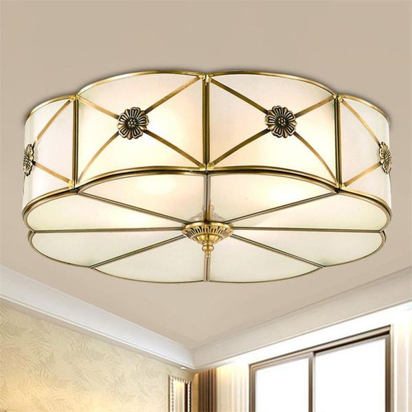

ceiling lights european copper lamparas de techo lustre luminaria abajur vintage luxury living room e27 home lighting fixtures x