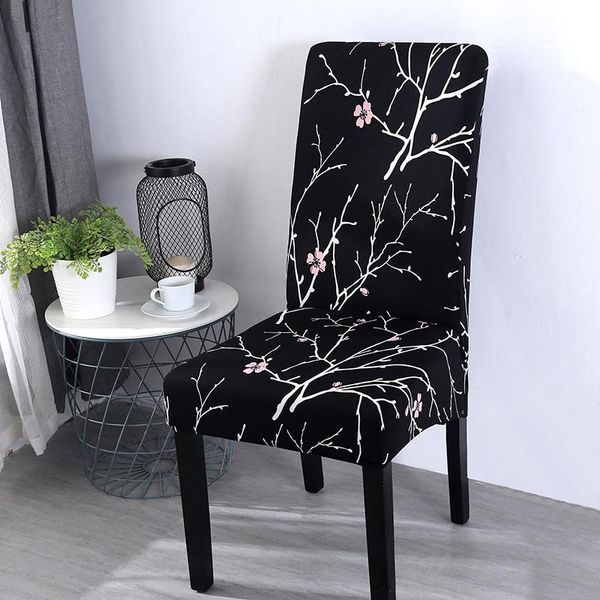 

chair covers black print cover home el elastic anti-dirty multifunctional spandex cloth universal