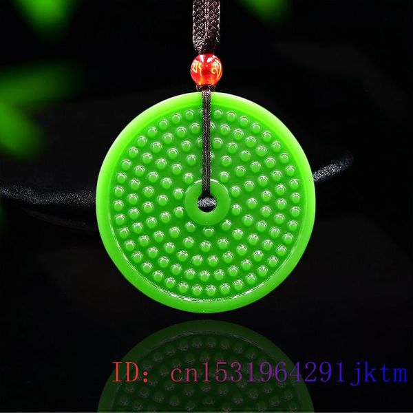 

jade yubi pendant charm chinese fashion natural double sided gifts carved jewelry jadeite necklace amulet, Silver