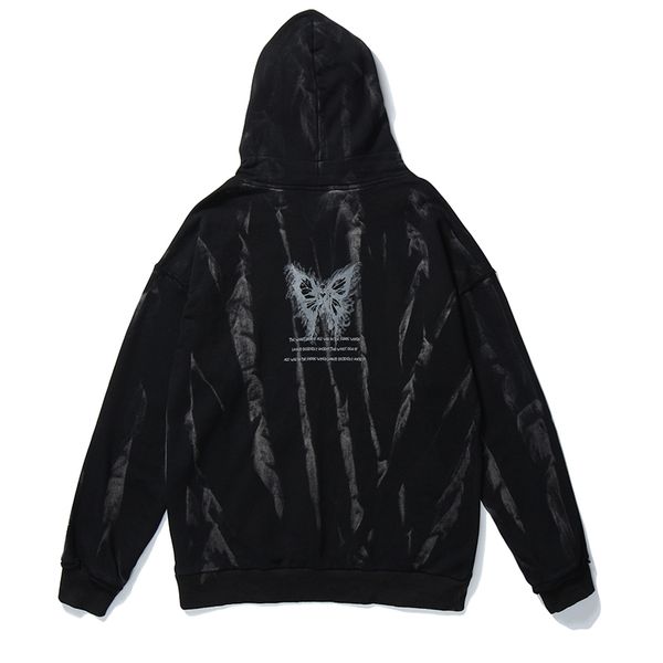 

men's hoodies & sweatshirts aolamegs men hip hop hoodie sweatshirt gothic horror skull print punk chain high street hipster baggy hoode, Black