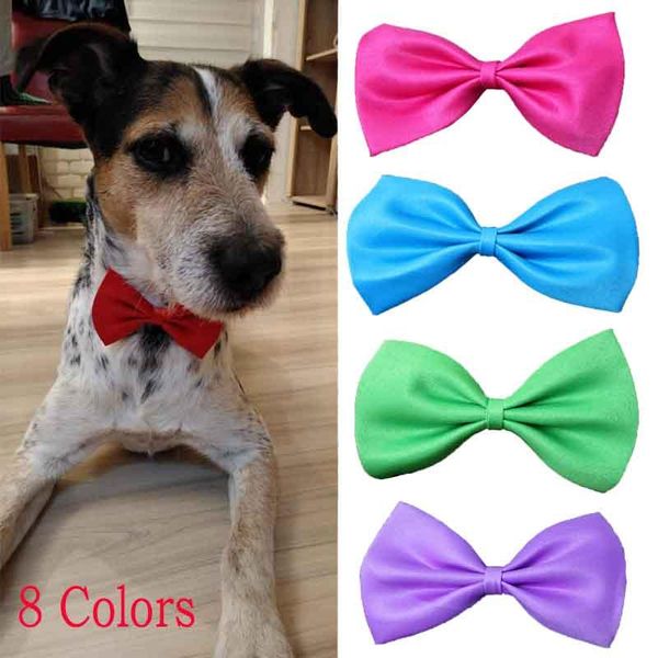 

dog apparel 1pc adjustable cat bow tie neck pet puppy bows different 8 colors supply