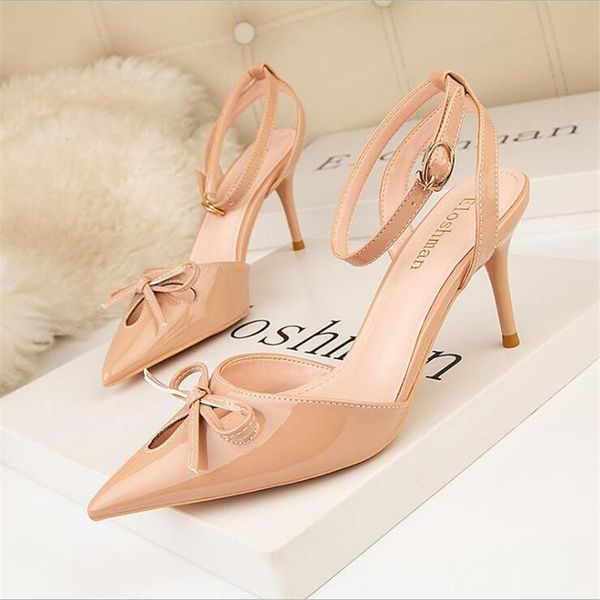 

dress shoes bowknot pointed women pumps high heels comfort wedding sandals buckle stiletto, Black