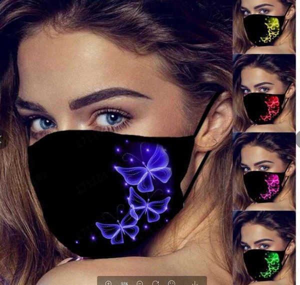 

butterfly personality pattern mask dustproof cotton mask printing mask washablehigh quality