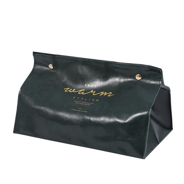 

storage bags simple leather art large tissue box pumping paper bag deskbedroom living room decoration