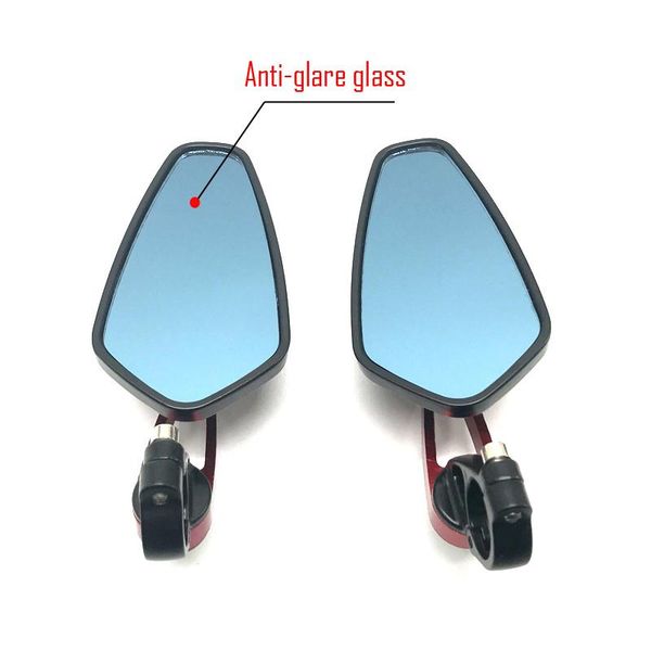 

motorcycle mirrors rearview rear view side motorbike retroviseur scooter retrovisor moto bar end blue mirror