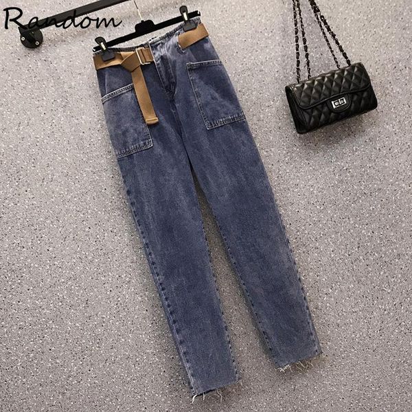 

women's jeans plus size women casual fashion harem mom denim bottom harajuku boyfriend high waist baggy demin blue pants street