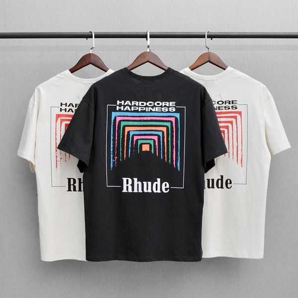

men's t-shirts oversize short sleeve men women all-match casual t shirt beige logo printing fashion outdoor summer rh tee, White;black