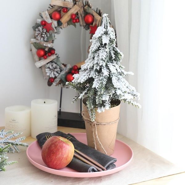 

christmas decorations tree indoor display cabinets and potted plant for windows nordic deskdecoration