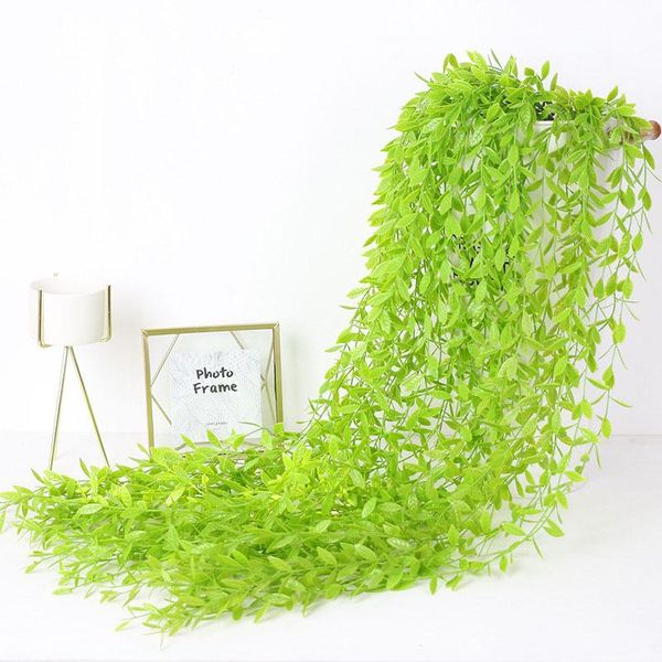 

decorative flowers & wreaths 100cm artificial hanging flower plant fake vine willow wicker rattan for home wedding wall decoration