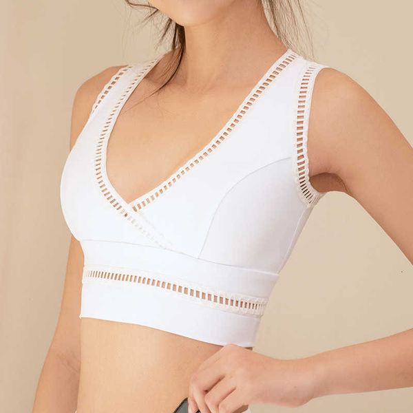 

2021 yoga bra underwear women's fitness open sports back, Black;white