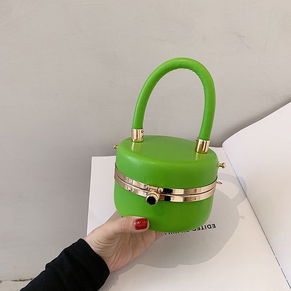 

hbp blue stereo bucket package cosmetic bag bright fashion foreign gas latest shoulder hand bags messenger purse handbag