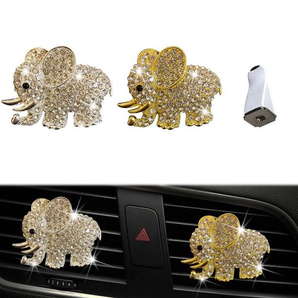 

interior decorations car accessories vent, smell, perfume, air freshener, decoration diamond elephant auto trim