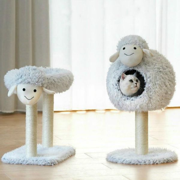 

cat beds & furniture house lamb litter climbing frame tree toy scratching post pet supplies accessories teepee for small puppies