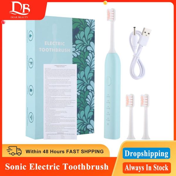 

smart electric toothbrush intelligent sonic vibration soft five-level mode teeth cleaner household dental scaler