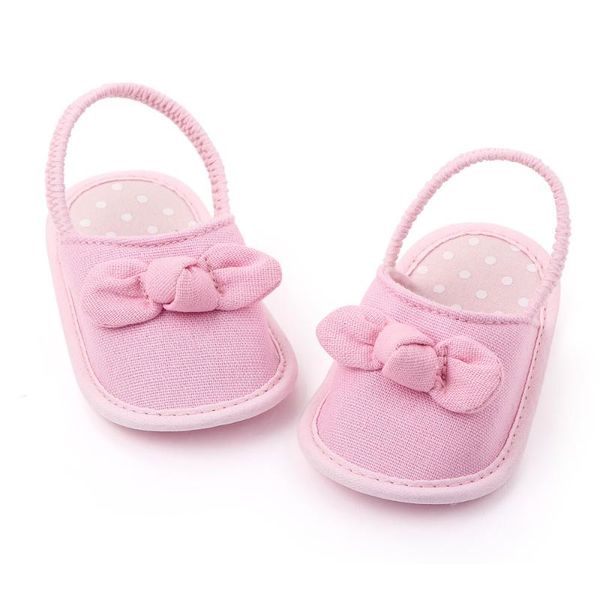 

summer infant baby shoes girl flats sandals soft sole anti-slip flower pure crib born first walker walkers