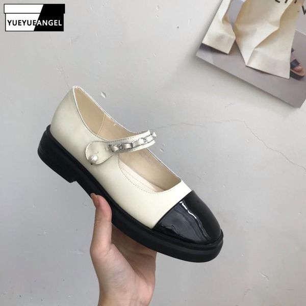 

summer womens vintage thick bottom british style elegant round toe casual breathable non-slip fashion flat sandals, Black