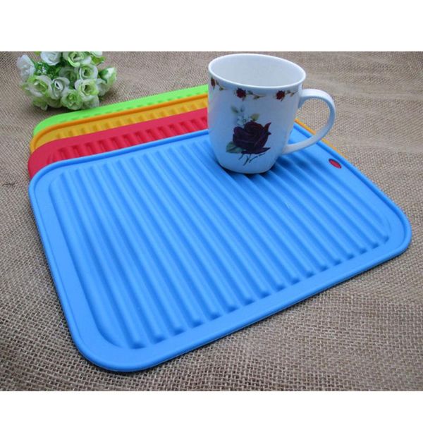 

kitchen storage & organization insulation mat trays dish cup drying rack holder drainer dryer tray tableware water drainning tool