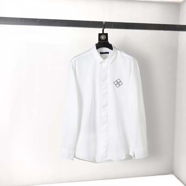 

2022ss designers mens dress shirts business fashion casual shirt brands men shirts spring slim fit shirts chemises de marque pour hommes -x, White;black