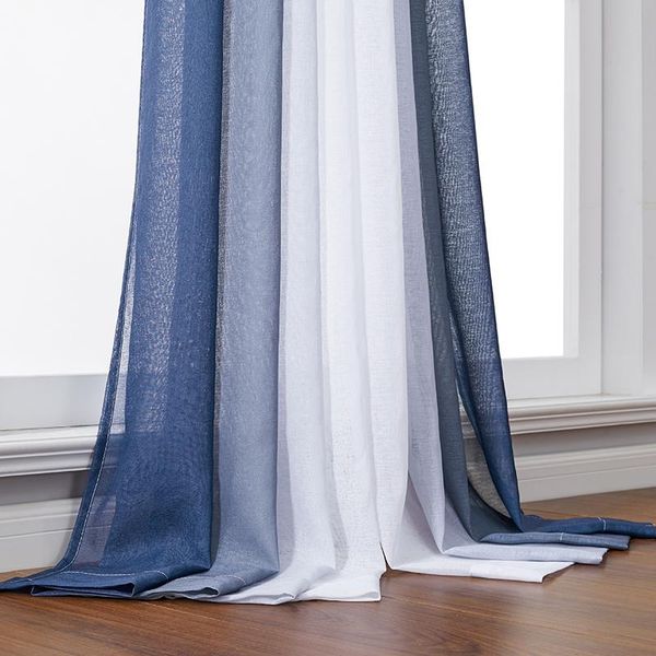 

elka gradient color curtains for living room bedroom kitchen tulle window treatments drapes voile sheer tulles curtain &