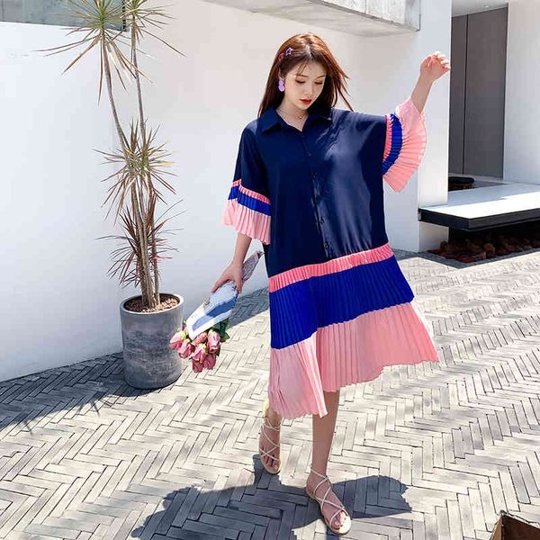 

fashion elegant clothing color summer shirt dress plus size short sleeve, Black;gray