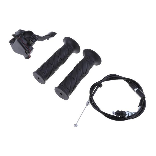 

handlebars twist grips & thumb throttle cable fits 7/8'' 22mm atv