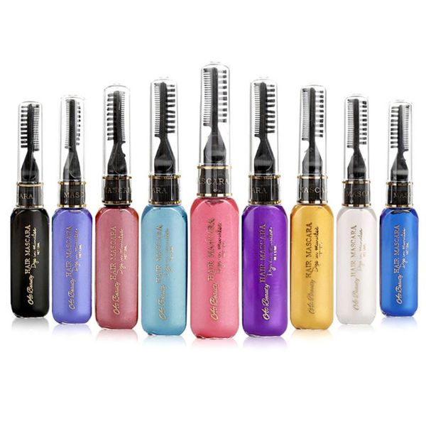

electric hair brushes 13colors one-off color dye temporary non-toxic diy mascara washable one-time crayons