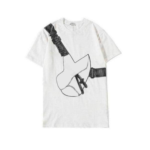 

luxury brand t shirts polos 2021boutique explosion beauty back printing round neck short sleeve t-shirt men women 4 colo, White;black