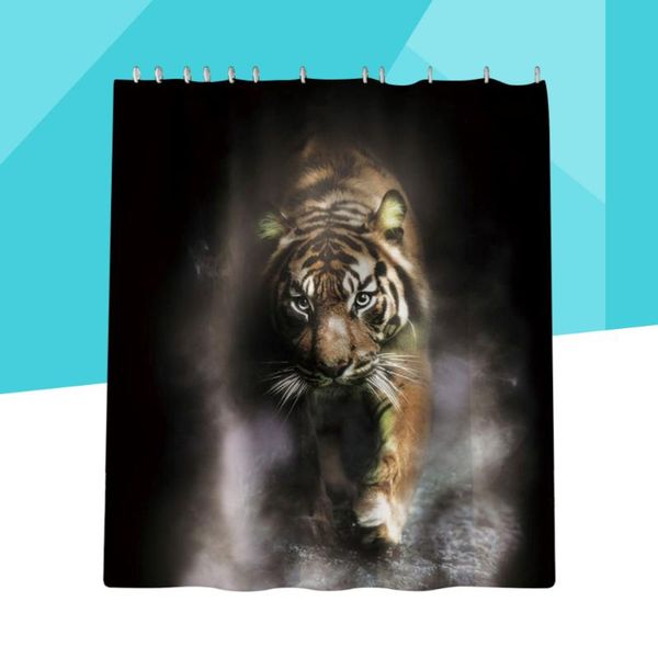 

tiger pattern curtain home decor waterproof bathroom shower curtains for