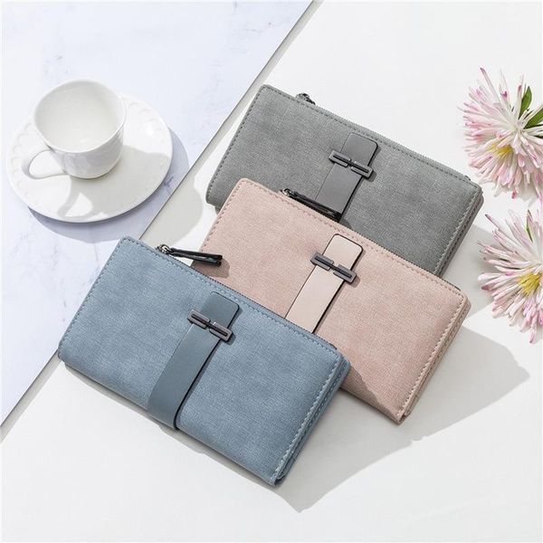 

multi-function hand bag long wallet retro large capacity women's wallets, Red;black