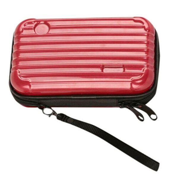 

selling hard shell storage cosmetic bag waterproof mini two zipper handbag bags & cases