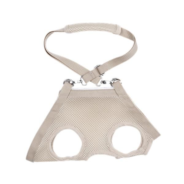 

dog car seat covers multifunction pet carrier shoulder bag harness clothes - size (beige) #q4