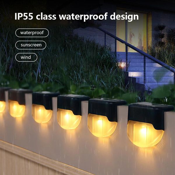 

street lamp eco-friendly 4pcs garden wall light controlled durable solar outdoor lamps