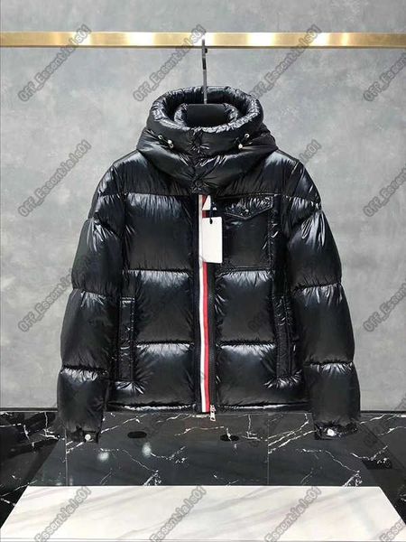 

double zipper down jacket men and women luxurys designer france downs coat brand coats, Black