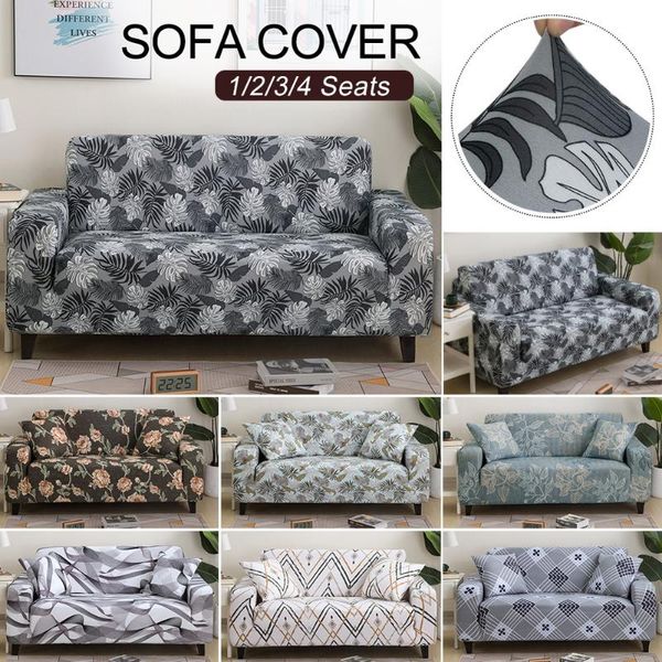 

chair covers 1/2/3/4 seater modern couch sofa slipcover elastic spandex cover printed washable protective furniture protector