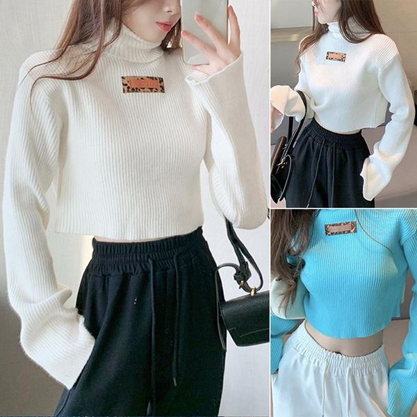 

women's sweaters ins design sense loose short western style knitted sweater, White;black